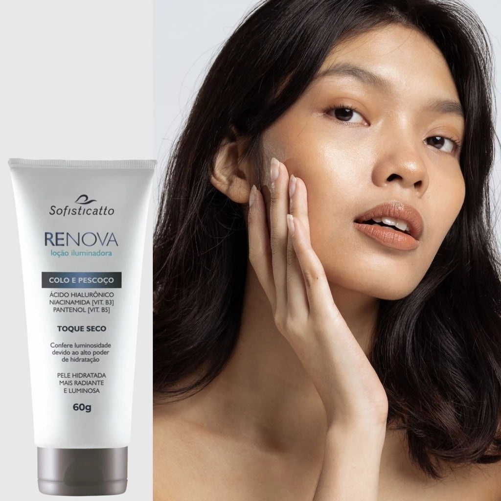 Kit Renova – Sérum Facial + Loção Colo e Pescoço | Tratamento Anti-Idade Completo