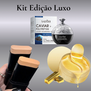Kit Edição Luxo Exclusivo / Creme facial Caviar Sodoer©/Máscara de Colágeno para Olhos©/ Base maquiagem Corretiva