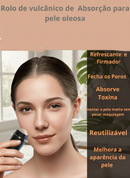 Rolo Facial de Pedra Vulcânica –© Anti-Oleosidade Instantânea e Pele com Efeito Matte