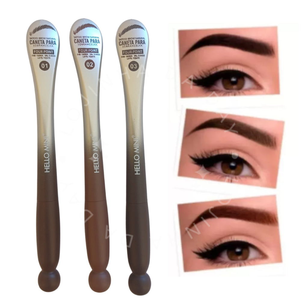 Caneta Fio a Fio para Sobrancelha e Barba – Microblading Duradouro, À Prova d’Água
