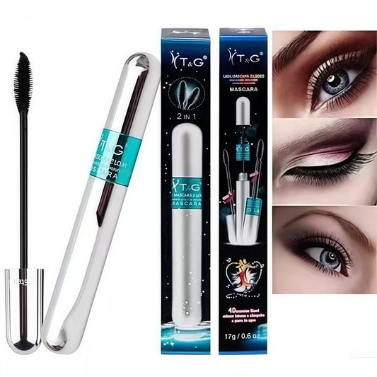 Máscara de Cílios Tango 4D 2 em 1 – Volume + Alongamento, À Prova d’Água