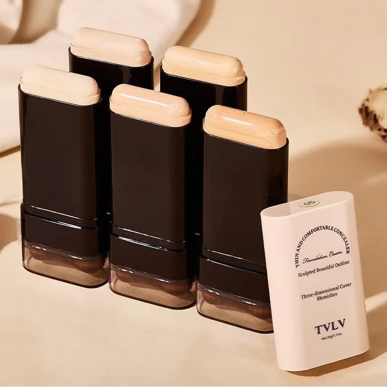 Base Bastão com Pincel Integrado – Camufla Manchas com Acabamento Natural, longa fixação  e à Prova d’Água