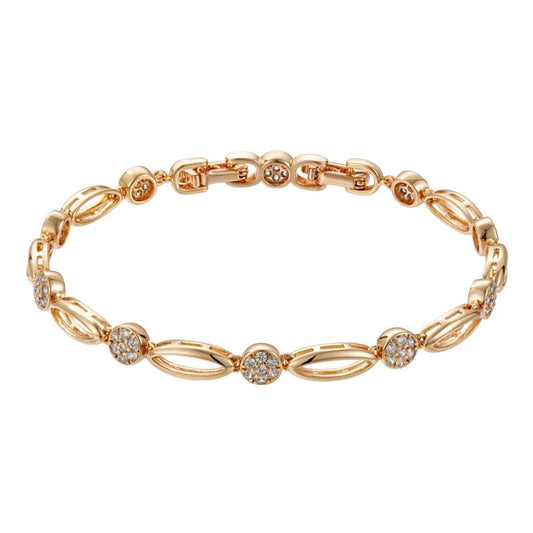 PULSEIRA CRAVEJADA BANHADA EM OURO 18K