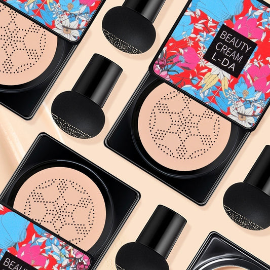 Base BB Cream Cogumelo 3 em 1 – Alta Cobertura e Efeito Clareador | Marfim/Natural