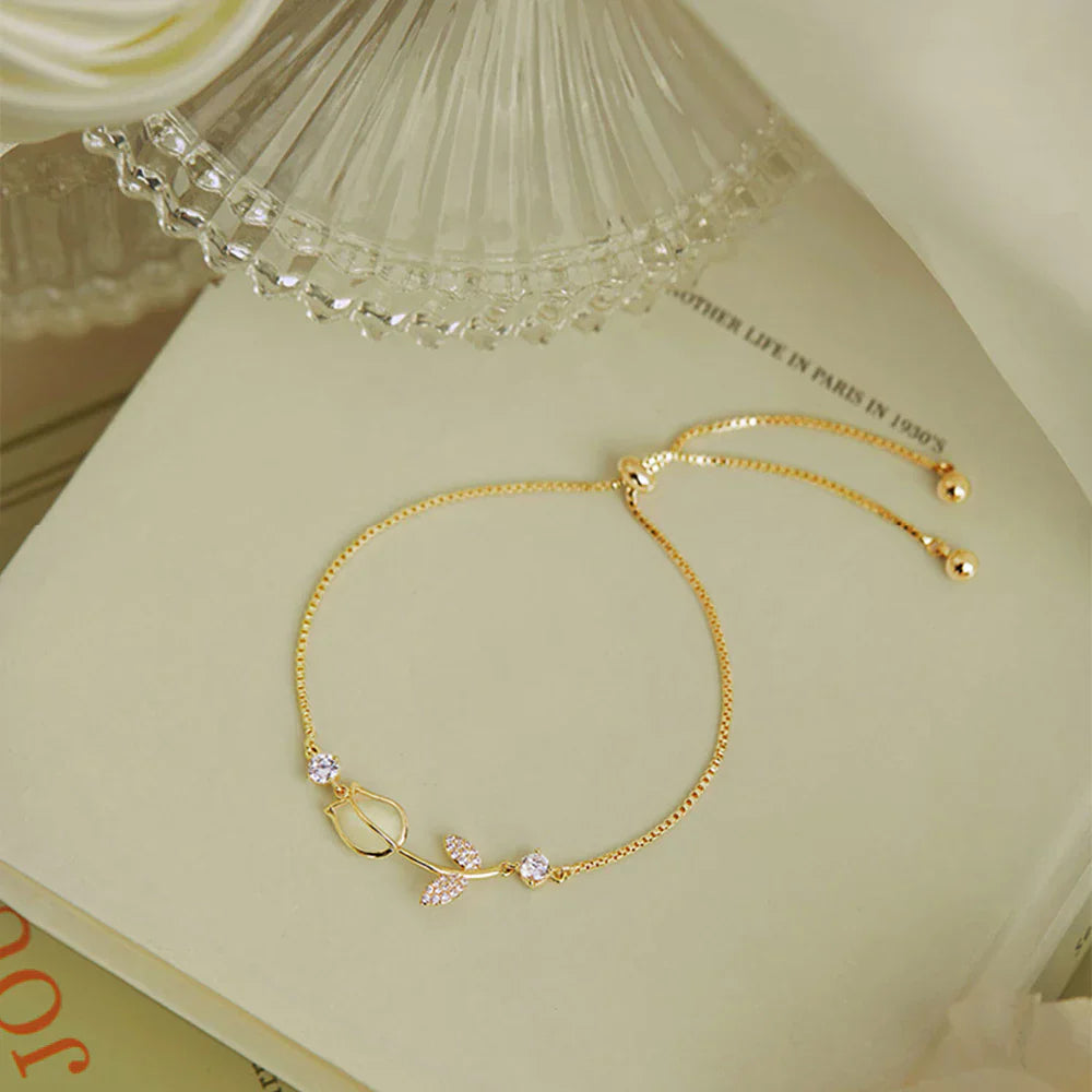 Pulseira de Amizade Banhada a Ouro 18K