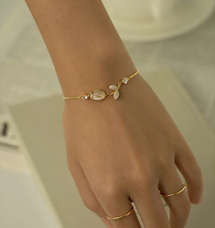 Pulseira de Amizade Banhada a Ouro 18K