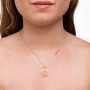 GARGANTILHA AMOR DE MÃE BANHADA EM OURO 18K